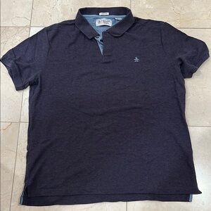 Original Penguin Blue Polo Shirt Classic Design